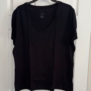 A New Day Women's Classic Black Short Sleeve Tee